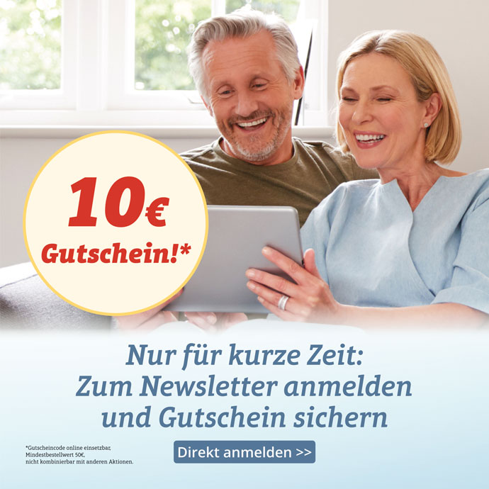 6,99€ Versandkosten gespart - melden Sie sich zum SANPURA Newsletter an