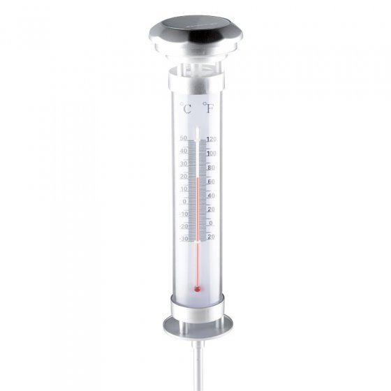 Solarlampe mit Thermometer LED 