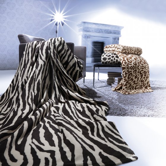 Microfleece-Decke  | Zebra