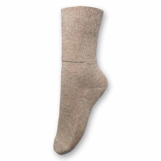 Bequemsocke Frottee 2er-Pack 47 / 50 | Beige-meliert