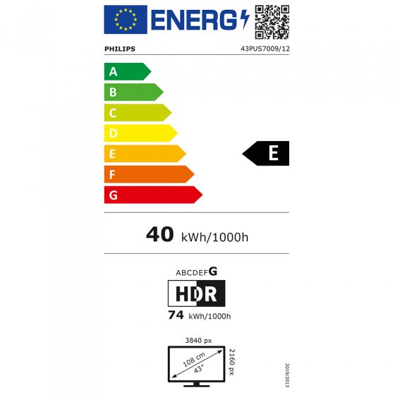 43-Zoll-UHD-TV Philips 43PUS70 